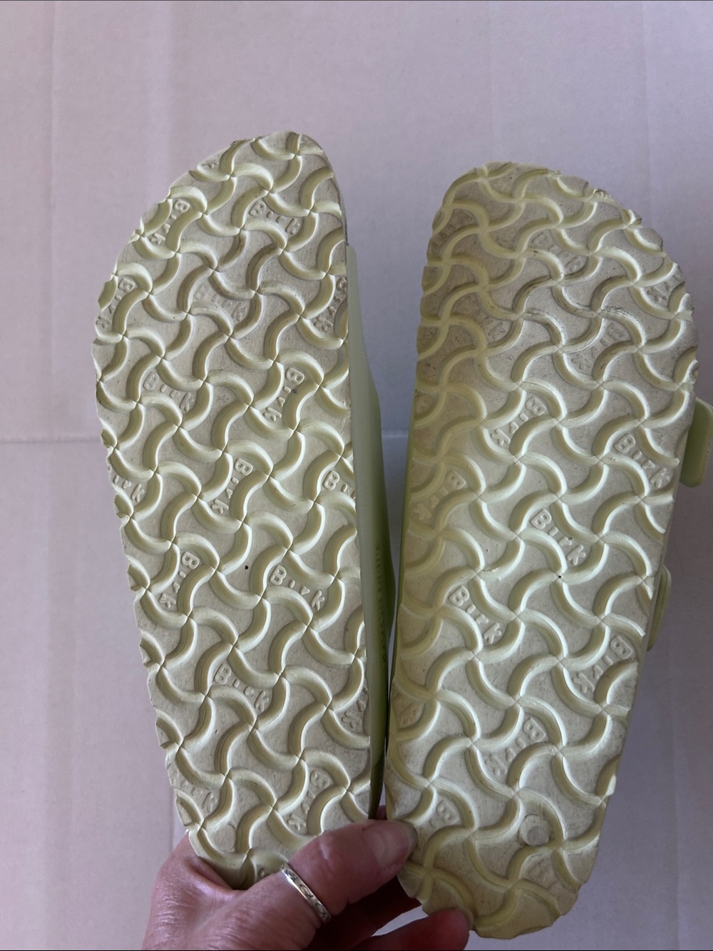 BIRKENSTOCK ARIZONA LIGHT LIME COLOR DOUBLE BUCKLE MADE IN GERMANY SZ 39 - Picture 5 of 6
